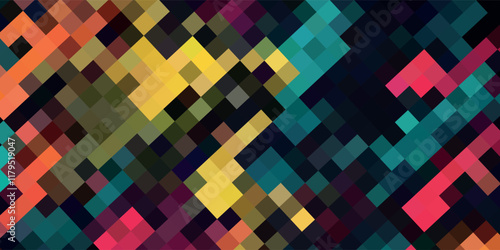 Light Pink, Blue vector abstract textured polygonal background. Blurry rectangular design. The pattern with repeating rectangles can be used for background.