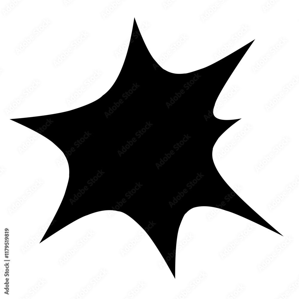 silhouette of dynamic Comic Elements silhouette of dynamic Comic Elements