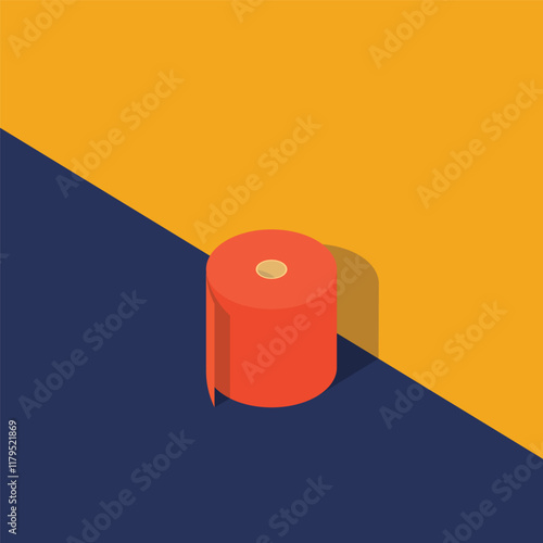 Toilet Paper With Abstract Color