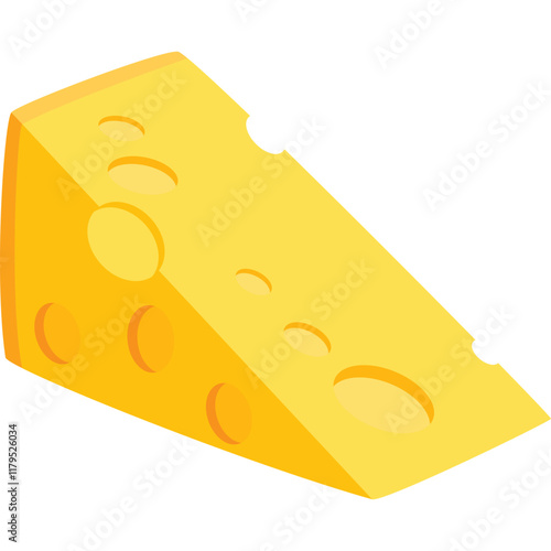 Cheese Flat Illustration