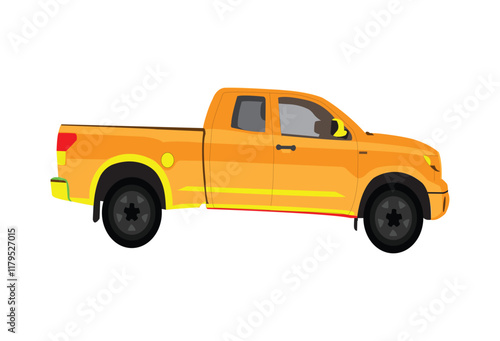 Big pickup truck logo design, junk removal pickup truck vector, hauling logo
