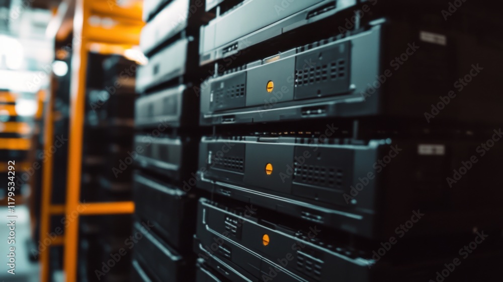 Data Center Servers, Network Hardware, Rack Mounted, Technology Infrastructure, Digital Storage, IT Data Center Servers, Network Hardware, Rack Mounted, Technology Infrastructure, Digital Storage, IT