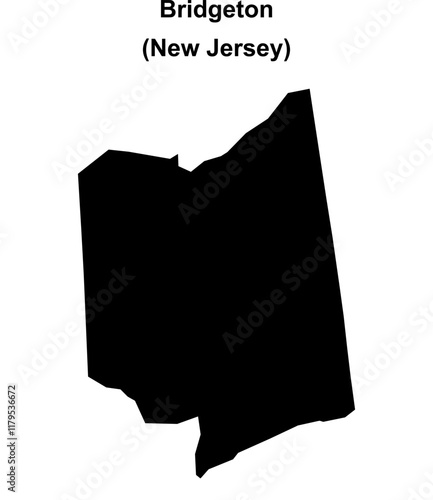 Bridgeton (New Jersey) blank outline map