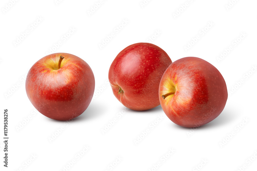Red apple on white Red apple on white