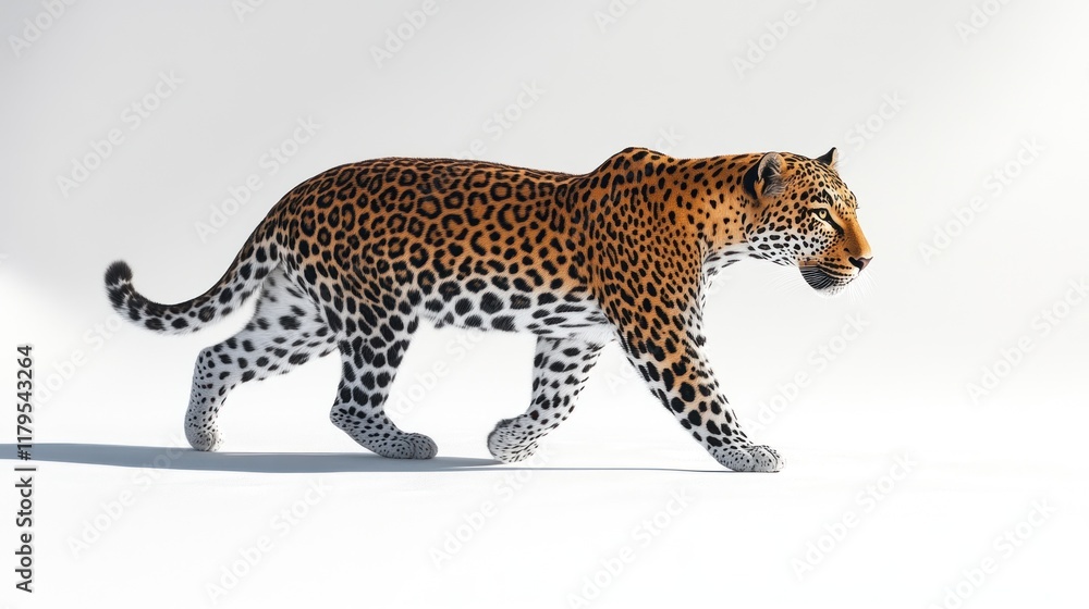 Obraz premium wild animal isolated on white background