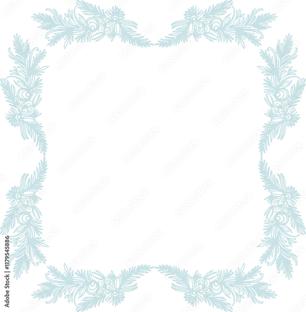 Happy New Year, Merry Christmas - light ornate frames imitating frost patterns on the windows. Monochrome (png) digital illustration in a flat style on a transparent background. Happy New Year, Merry Christmas - light ornate frames imitating frost patterns on the windows. Monochrome (png) digital illustration in a flat style on a transparent background.