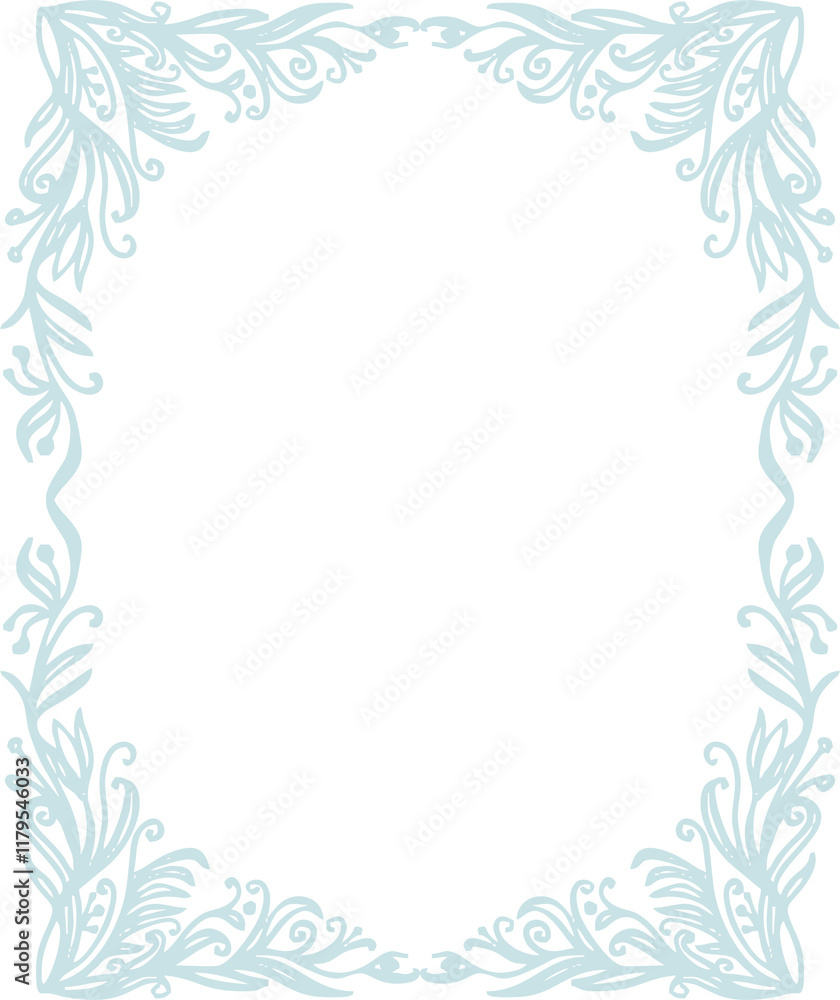Happy New Year, Merry Christmas - light ornate frames imitating frost patterns on the windows. Monochrome (png) digital illustration in a flat style on a transparent background. Happy New Year, Merry Christmas - light ornate frames imitating frost patterns on the windows. Monochrome (png) digital illustration in a flat style on a transparent background.