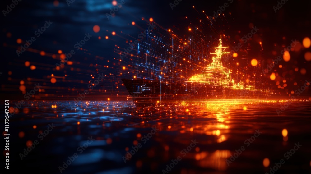 Naklejka premium Mysterious Dark Room Bathed in Subtle Light from Large Window Creating an Atmospheric and Introspective Space for Reflection