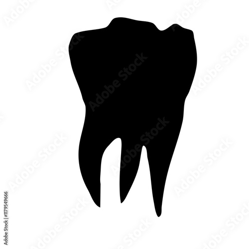 Human teeth vector