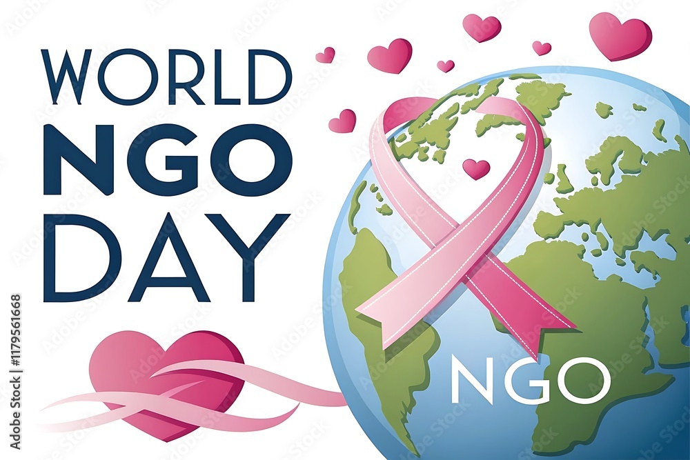 Fototapeta premium world ngo day. poster. Banner, Story, Post, ngo day.