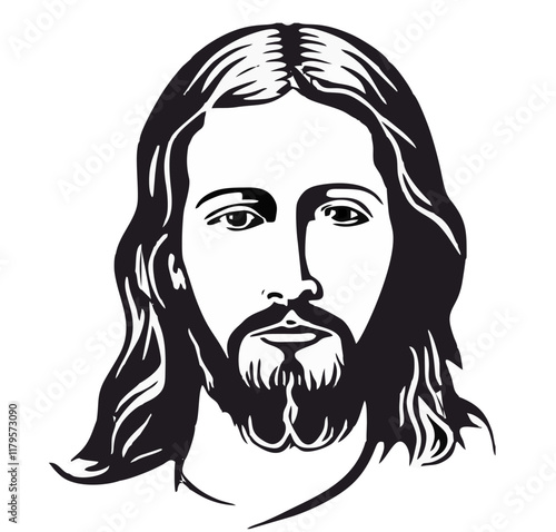 JESUS CHIRST IMMAGE, RELIGIOUS CHRISTIAN CLIPART FACE