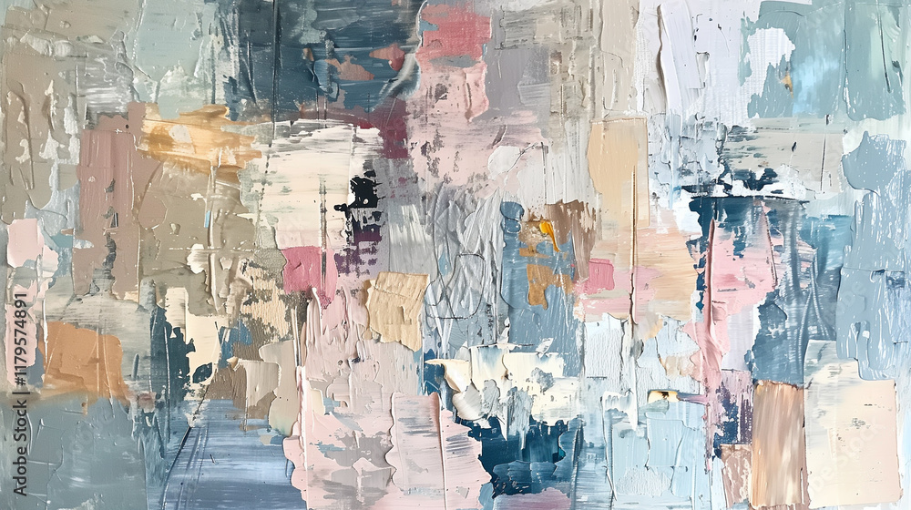 Fototapeta premium Abstract Pastel Oil Painting Texture