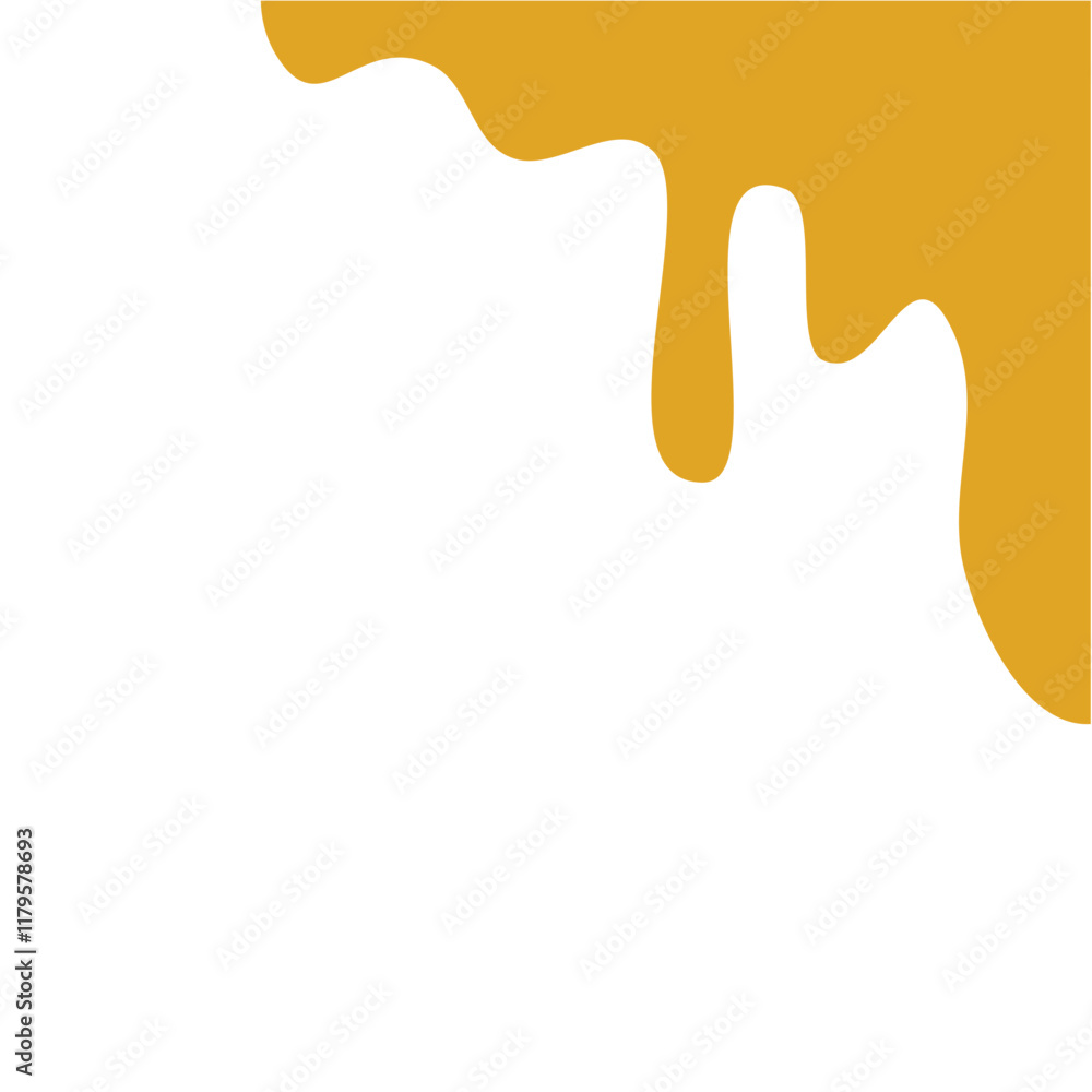 Cheese liquid drop border Cheese liquid drop border