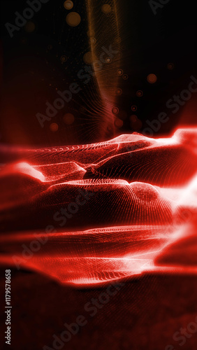 Abstraction of virtual waves that excite the imagination, immersing the mind in a unique creative atmosphere.
