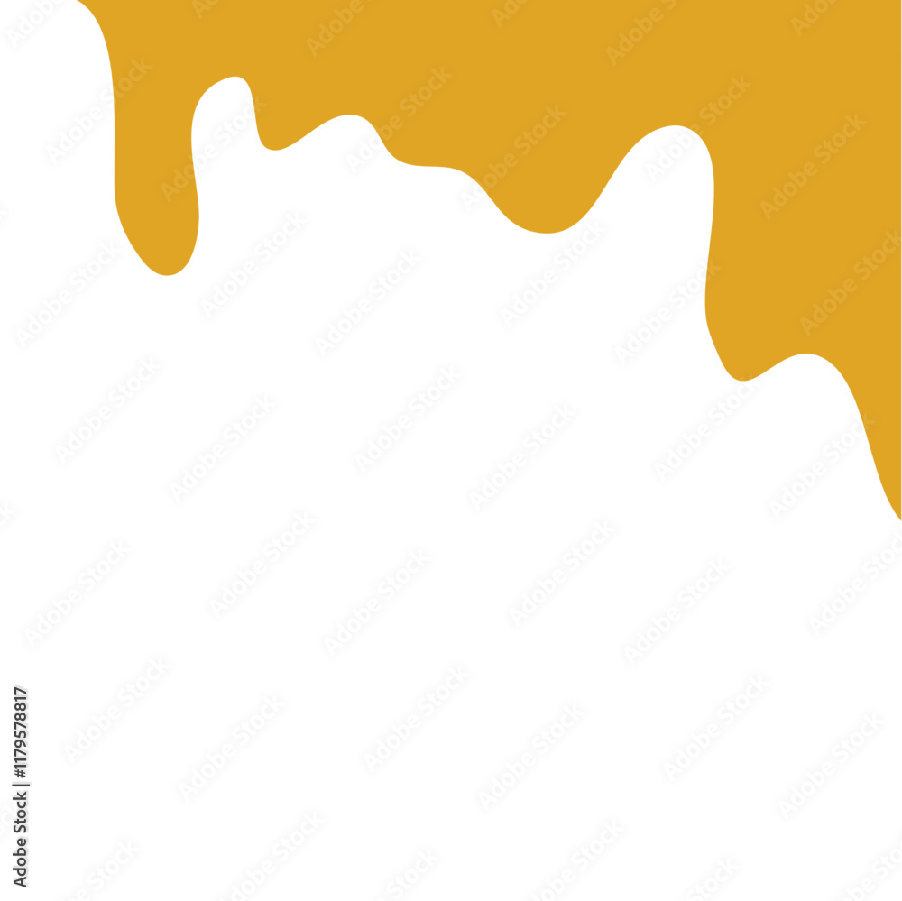 Cheese liquid drop border Cheese liquid drop border