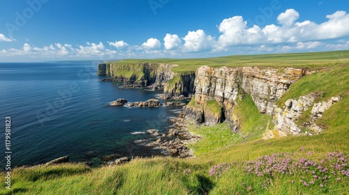 Dramatic Coastal Cliffs and Ocean Landscape