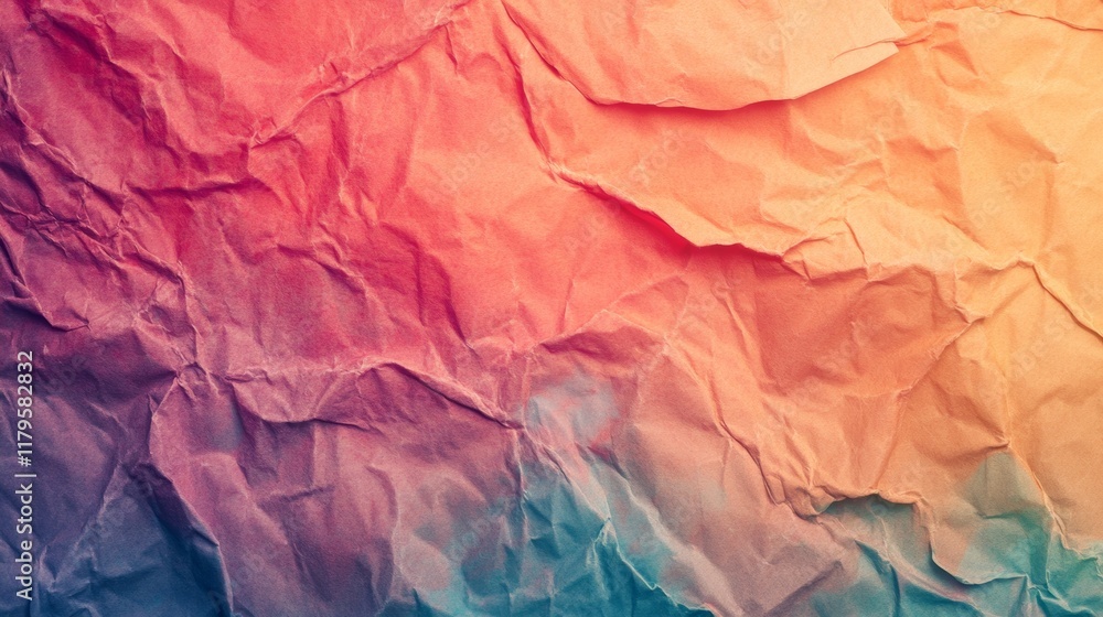 Naklejka premium glued wrinkled paper background concept