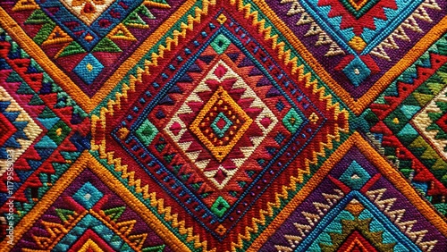 Intricate Tribal Pattern Design:  Hand-Drawn Ethnic Textile Background for Fashion & Decor