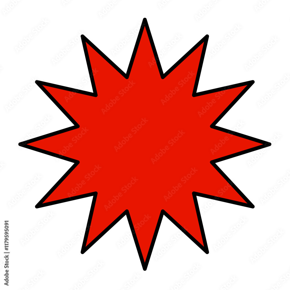 Fototapeta premium price sticker sale or discount sticker sunburst badges