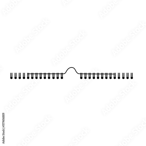 Metal binders. Notebook and calendar 3D clips mockup