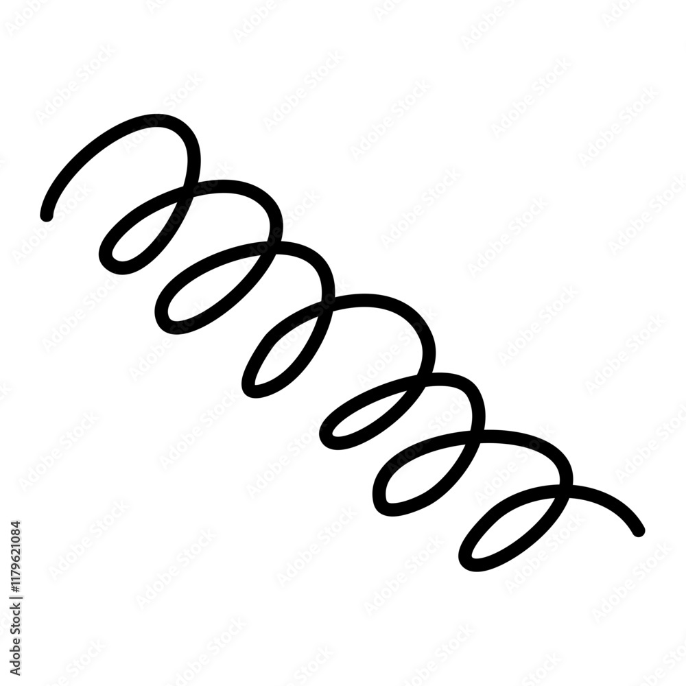 black spiral springs metallic coil and linear spirals black spiral springs metallic coil and linear spirals