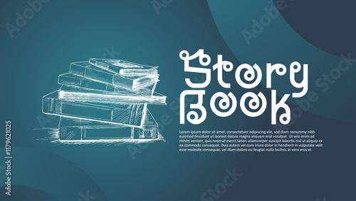 Social media cover template for world book day celebration