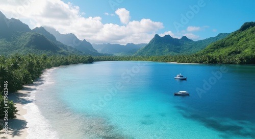 Wallpaper Mural Tropical Paradise - Serene Island Beauty. Torontodigital.ca