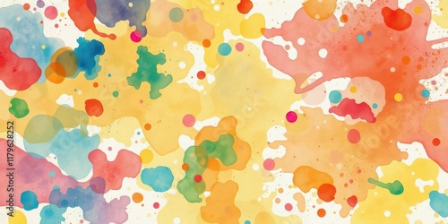 Vibrant watercolor splatter, dynamic texture, artistic swirl, vector, purple