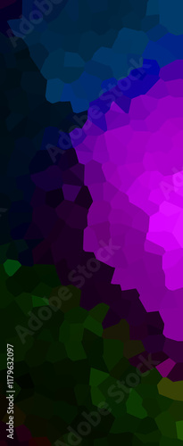  low poly triangle field in dark purple emerald green