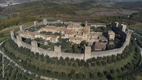 Monteriggioni from Above: A Bird's Eye View of Tuscany's Historic Gem