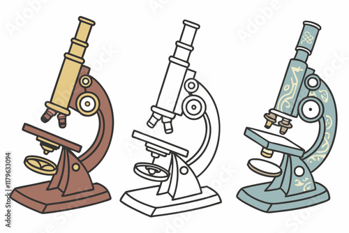 illustration of microscope