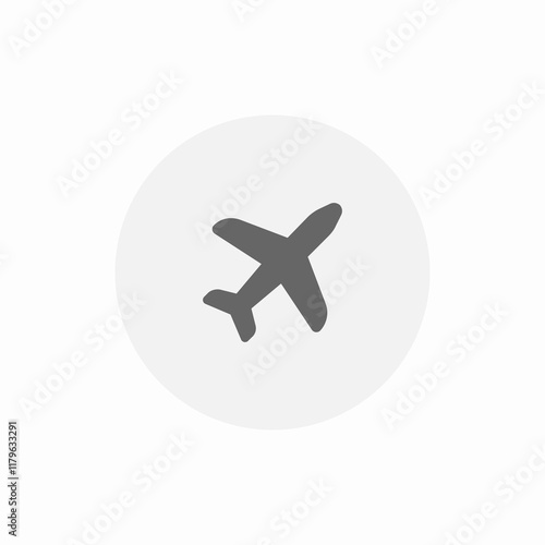 airplane mode icon sign vector