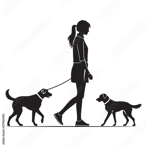 Dog Breeds Silhouette Set German Shephard Dog Silhouette Dogs! Dogs Icon Set