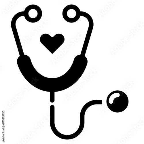stethoscope icon illustration