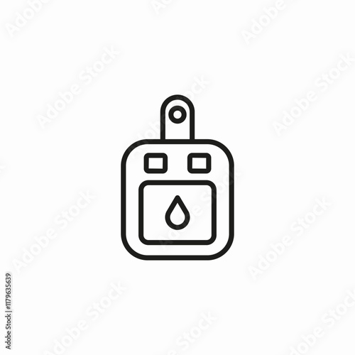IV drip money icon sign vector