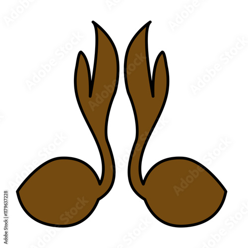 scout day coconut shoots vector