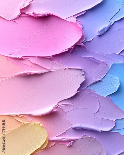 Wallpaper Mural Pastel Color Palette Swirl Abstract Textured Impasto Painting Background Torontodigital.ca