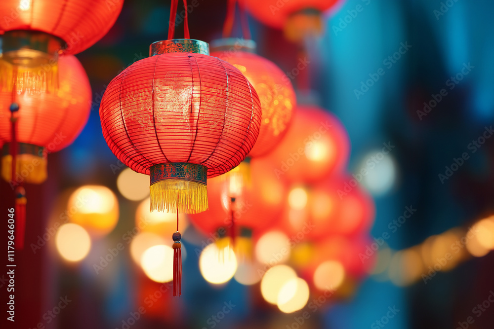 Red chinese lanterns, Chinese holiday happy celebration background. Red chinese lanterns, Chinese holiday happy celebration background.