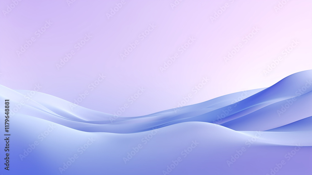 Abstract purple waves in soft gradient background Abstract purple waves in soft gradient background