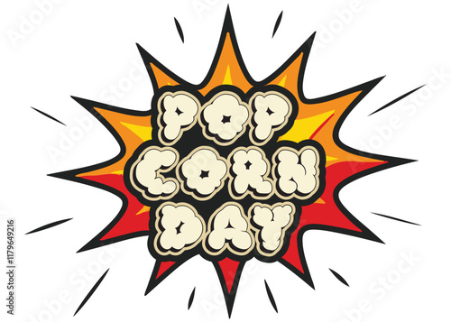 Celebrate Popcorn Day with vibrant vector art! Includes popcorn tubs, kernels, movie reels, banners, and fun typography. Perfect for posters, social media, and festive designs