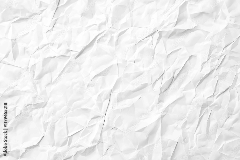 White crumpled paper texture background, white color paper background for design and decoration with copy space, crinkled textured sheet of paper, blank sheet of white paper. Generative Ai White crumpled paper texture background, white color paper background for design and decoration with copy space, crinkled textured sheet of paper, blank sheet of white paper. Generative Ai