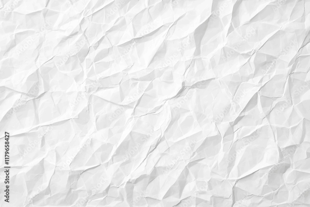 White crumpled paper texture background, white color paper background for design and decoration with copy space, crinkled textured sheet of paper, blank sheet of white paper. Generative Ai White crumpled paper texture background, white color paper background for design and decoration with copy space, crinkled textured sheet of paper, blank sheet of white paper. Generative Ai