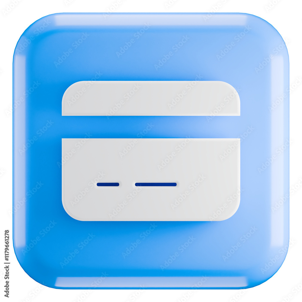 Credit Card Icon Blue Credit Card Icon Blue
