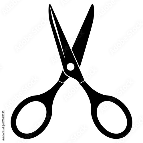Tweezers and scissor silhouette vector