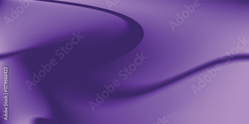 Light purple wave abstract background. Gradient. The surface texture of the fabric is firm. Dark colored background with space for design. Plum eggplant