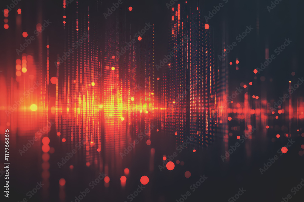 Fototapeta premium Abstract background Digital data financial investment and trading graph chart.