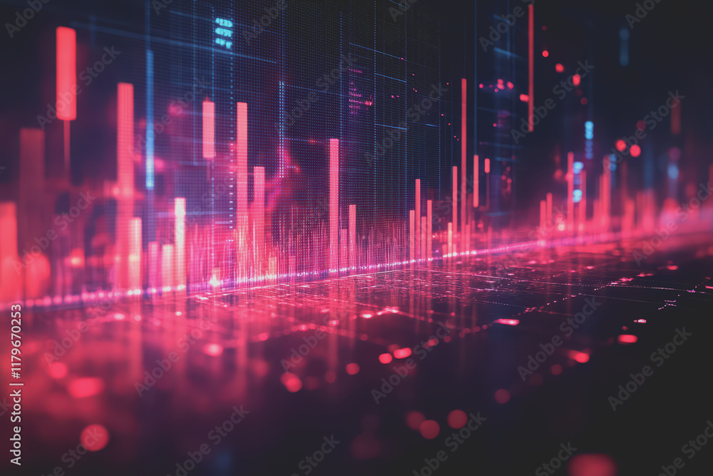 Abstract background Digital data financial investment and trading graph chart. Abstract background Digital data financial investment and trading graph chart.