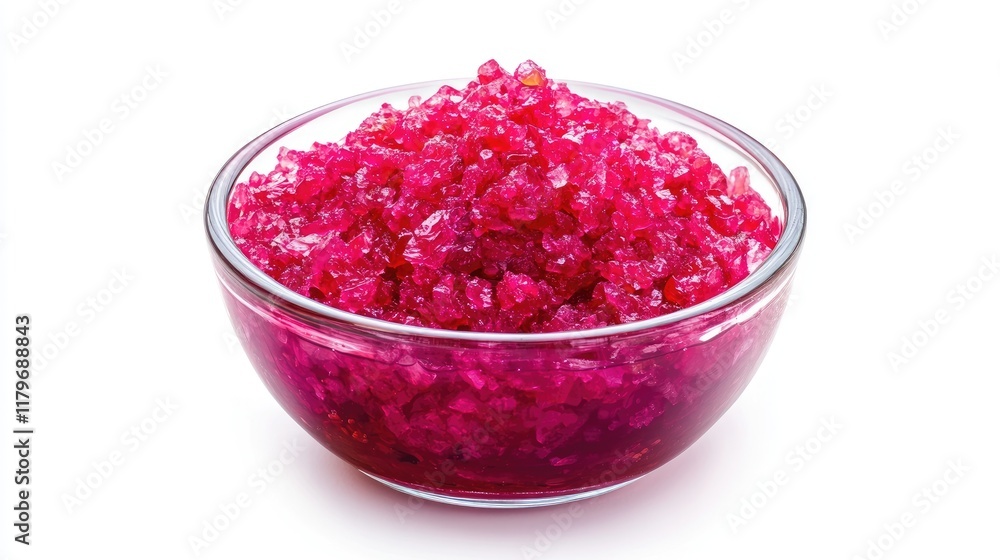 Vibrant bowl of pickled red cabbage on a clean white background showcasing fresh and colorful food presentation Vibrant bowl of pickled red cabbage on a clean white background showcasing fresh and colorful food presentation