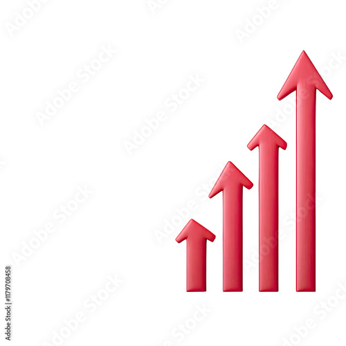 Growing Bar Graph Displaying Positive Business Growth Trend with Increasing Red Bars Free Download Growing Bar Graph Displaying Positive Business Growth Trend with Increasing Red Bars - GFXLoad