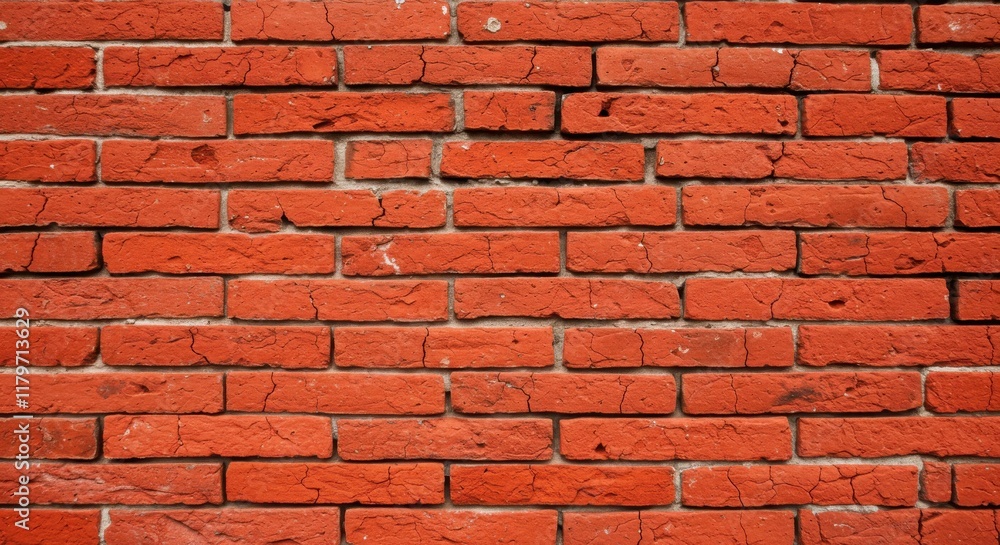 Fototapeta premium red brick wall as a background for wallpaper, wall brick is old and rusty.